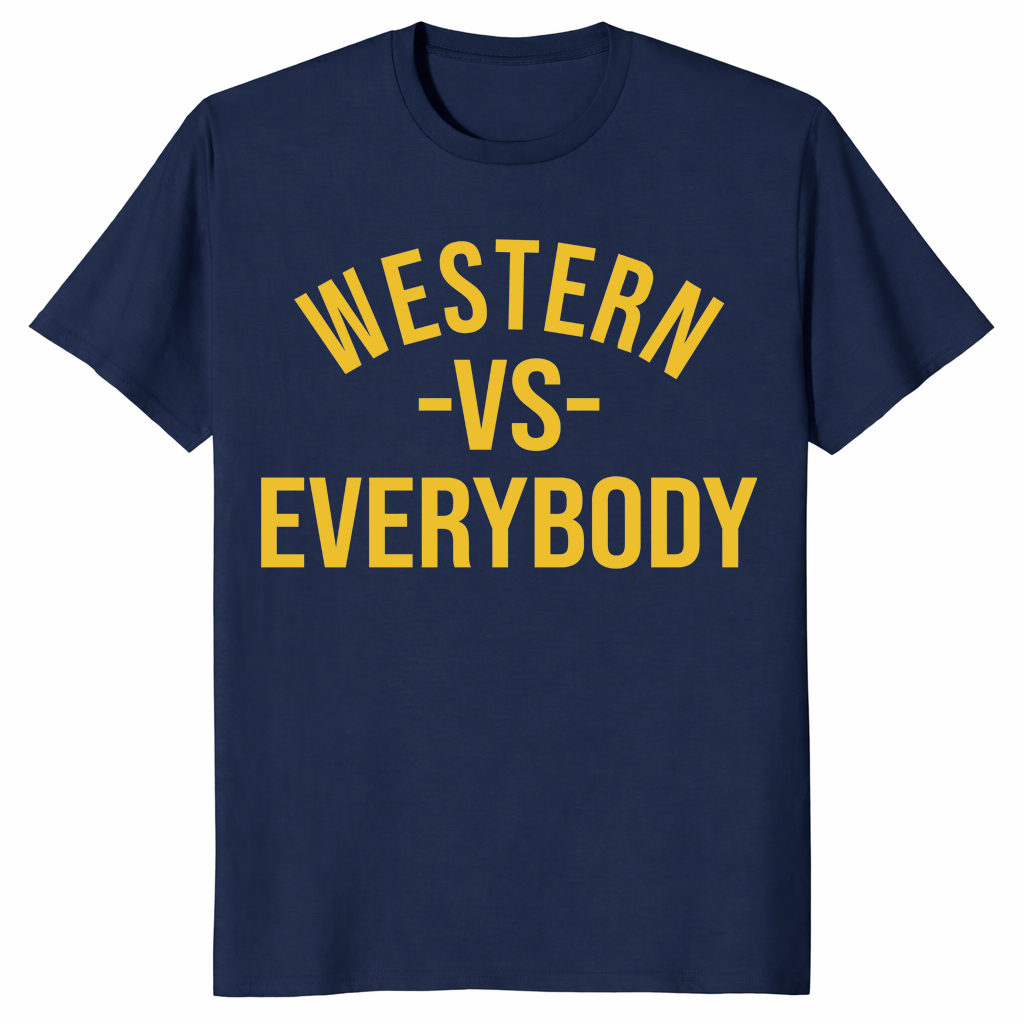 Western vs everybody shirt navy