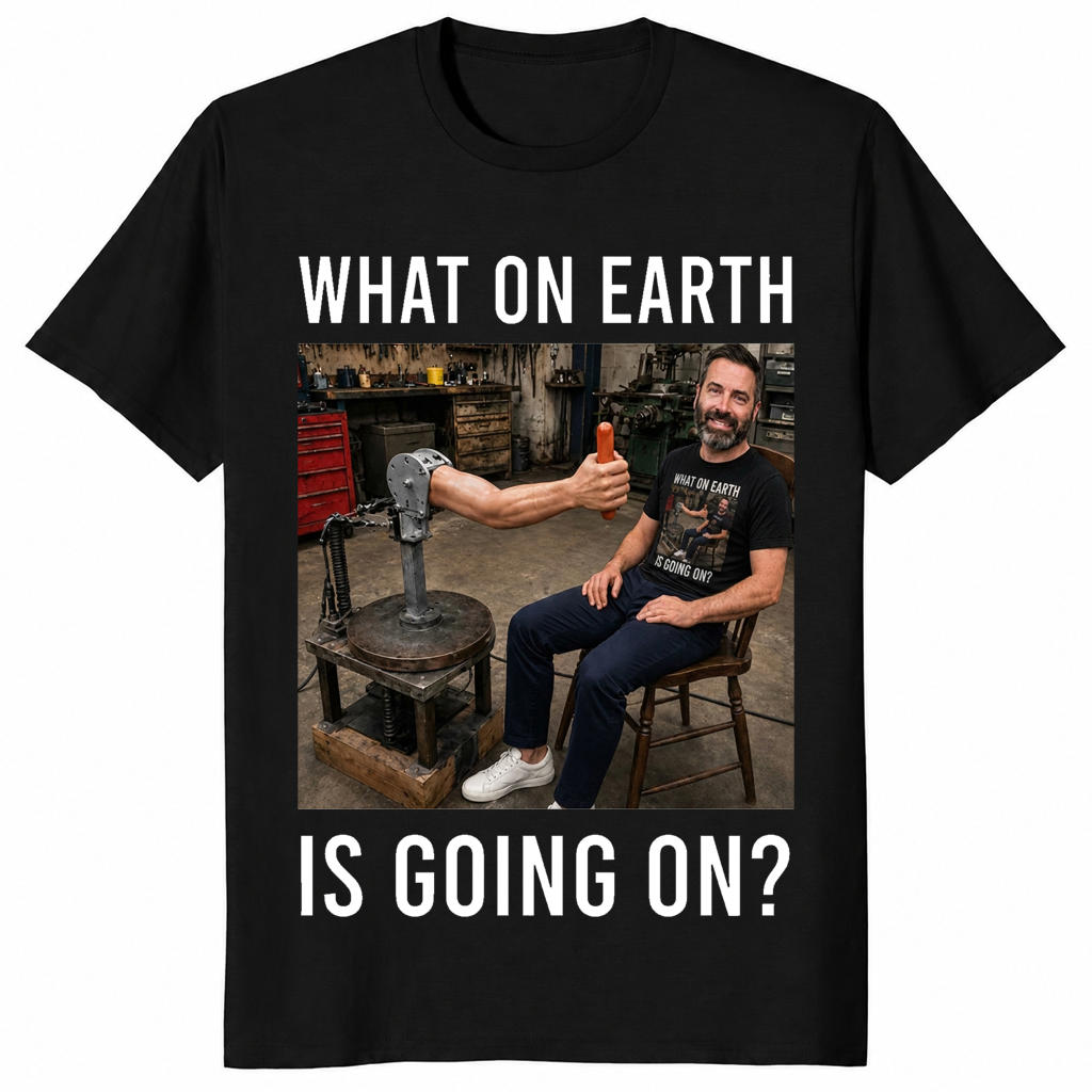 What on earth shirt in black