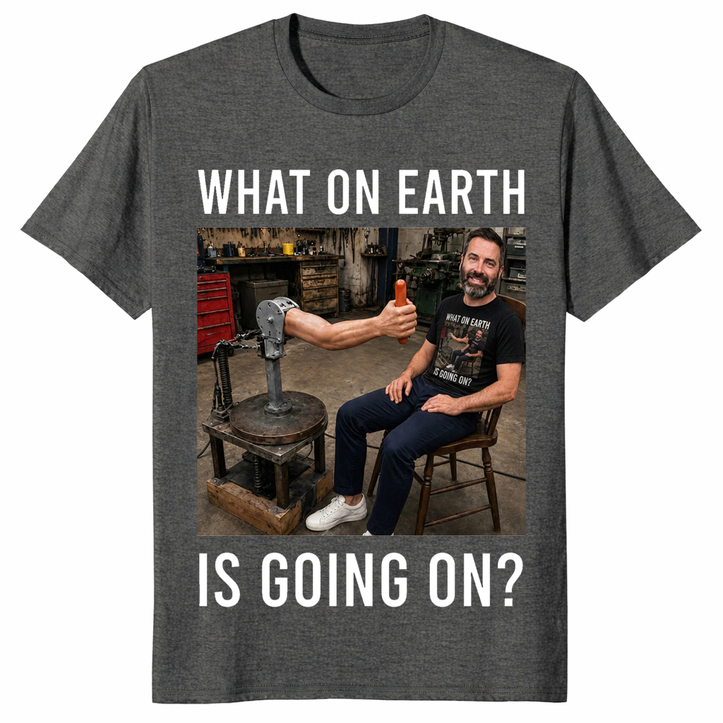 What on earth shirt in dark heather