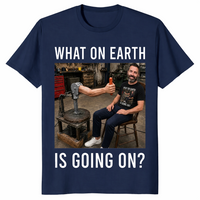 What on earth shirt in navy