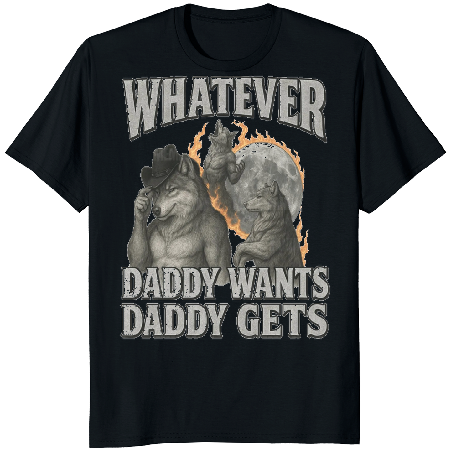 Whatever Daddy Wants Daddy Gets tee in black by Cuccico