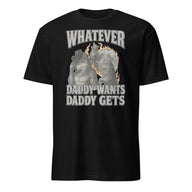 Whatever Daddy Wants Daddy Gets tee in navy bleu by Cuccic