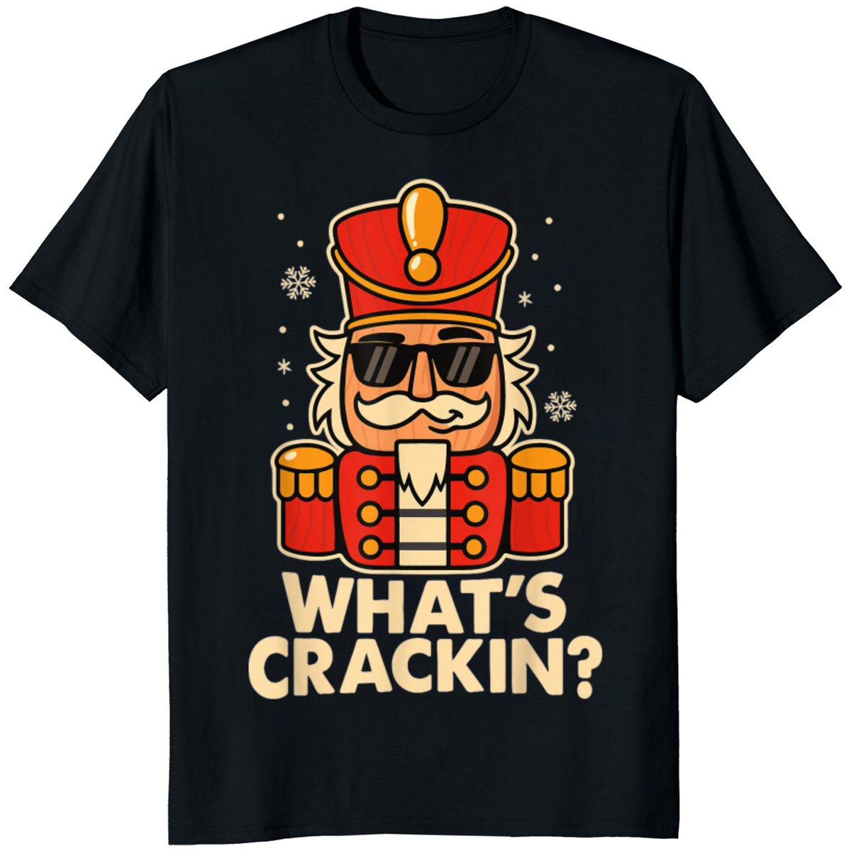 Cuccico Let’s Get Crackin’ Christmas Nutcracker T-Shirt – Funny Holiday Tee for Festive Cheer | Cuccico