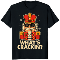 Cuccico Let’s Get Crackin’ Christmas Nutcracker T-Shirt – Funny Holiday Tee for Festive Cheer | Cuccico