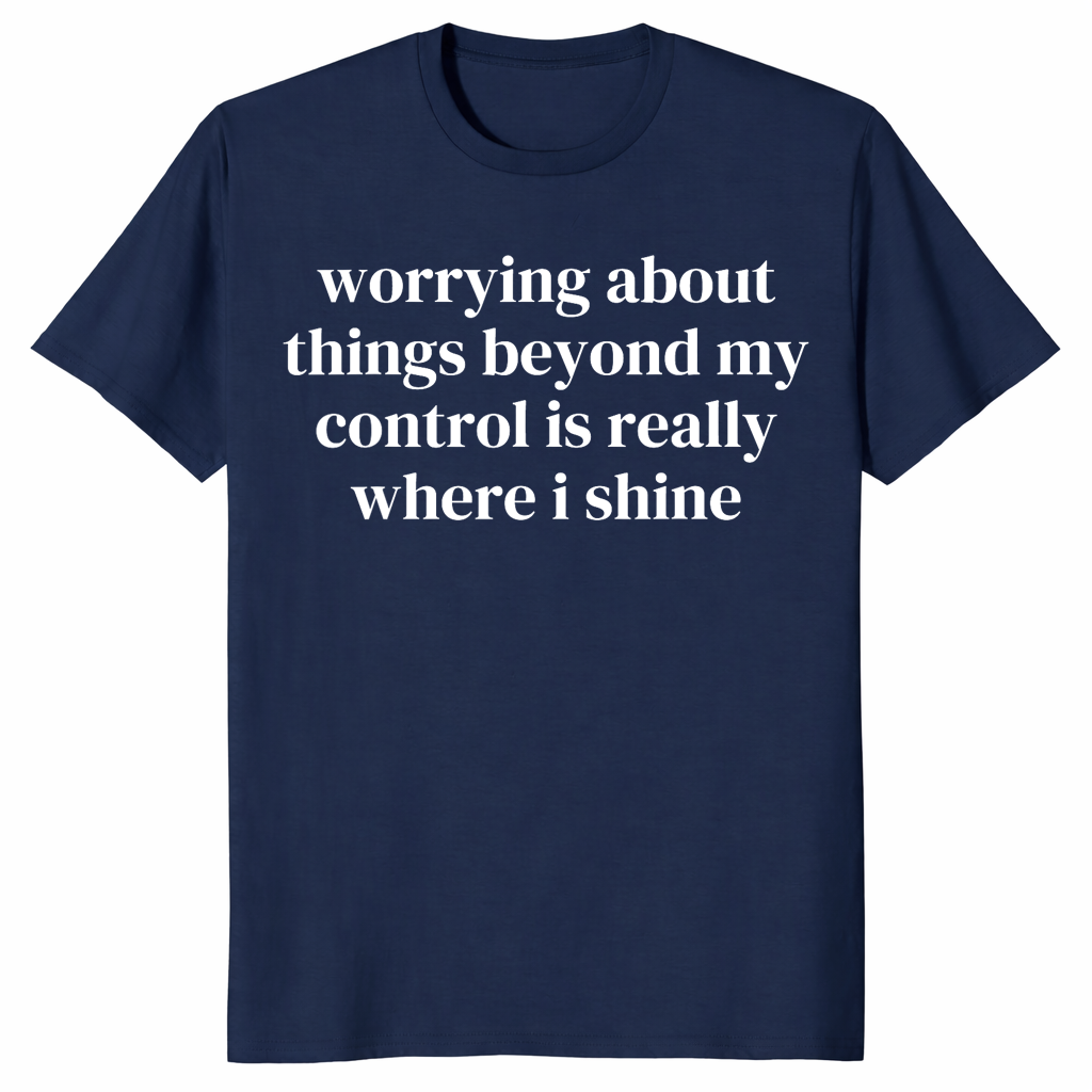Where I Shine worry shirt navy