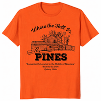 Where The Hell Is The Pines T Shirt funny bar graphic tee