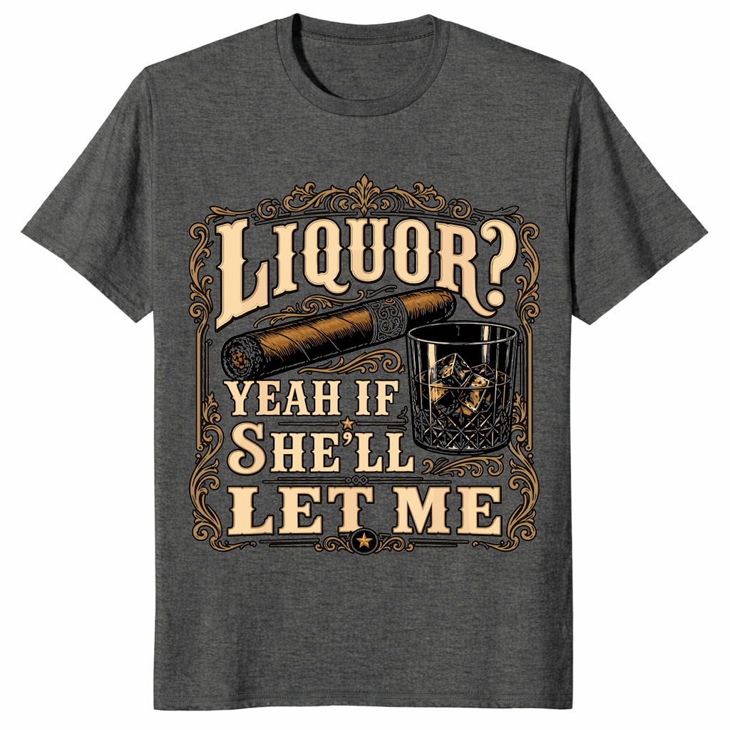 Whiskey lover gift shirt with vintage liquor label style bar humor design