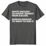 White Ally Shirt in dark heather