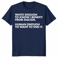 White Ally Shirt in navy