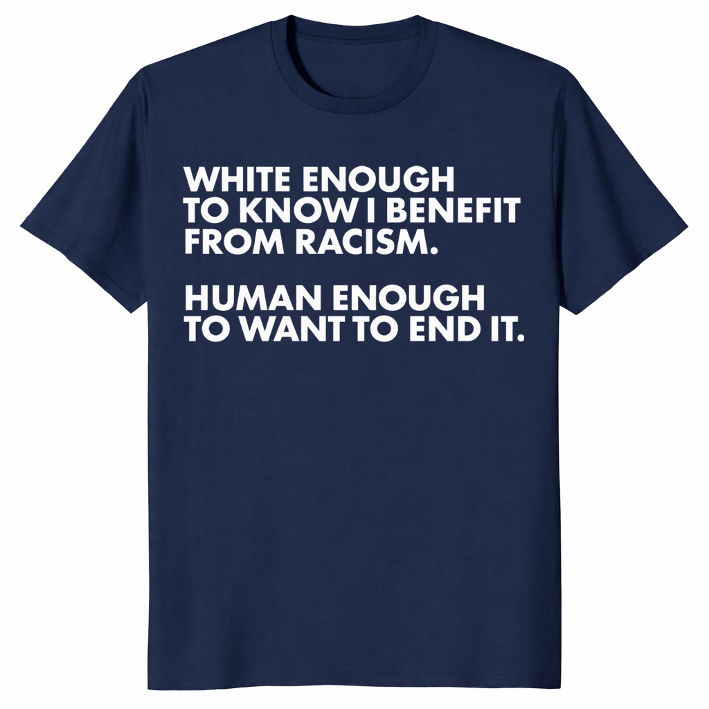 White Ally Shirt in navy