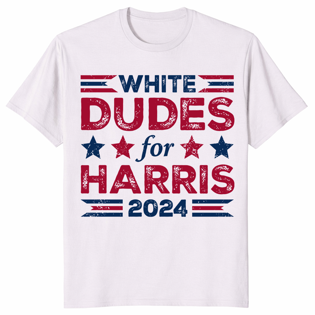 White Dudes For Harris shirt in ice grey