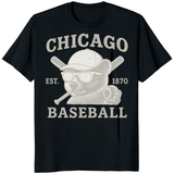 Vintage Chicago Cubs Walking Bear Retro Baseball T-Shirt in white