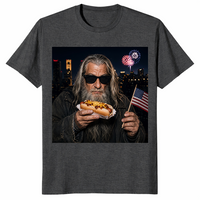 Wizard Hot Dog 4th of July Shirt | Funny Fantasy Patriotic Tee | Cuccico