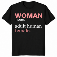Woman Noun Adult Human Female shirt in black
