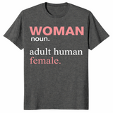 Woman Noun Adult Human Female shirt in dark heather