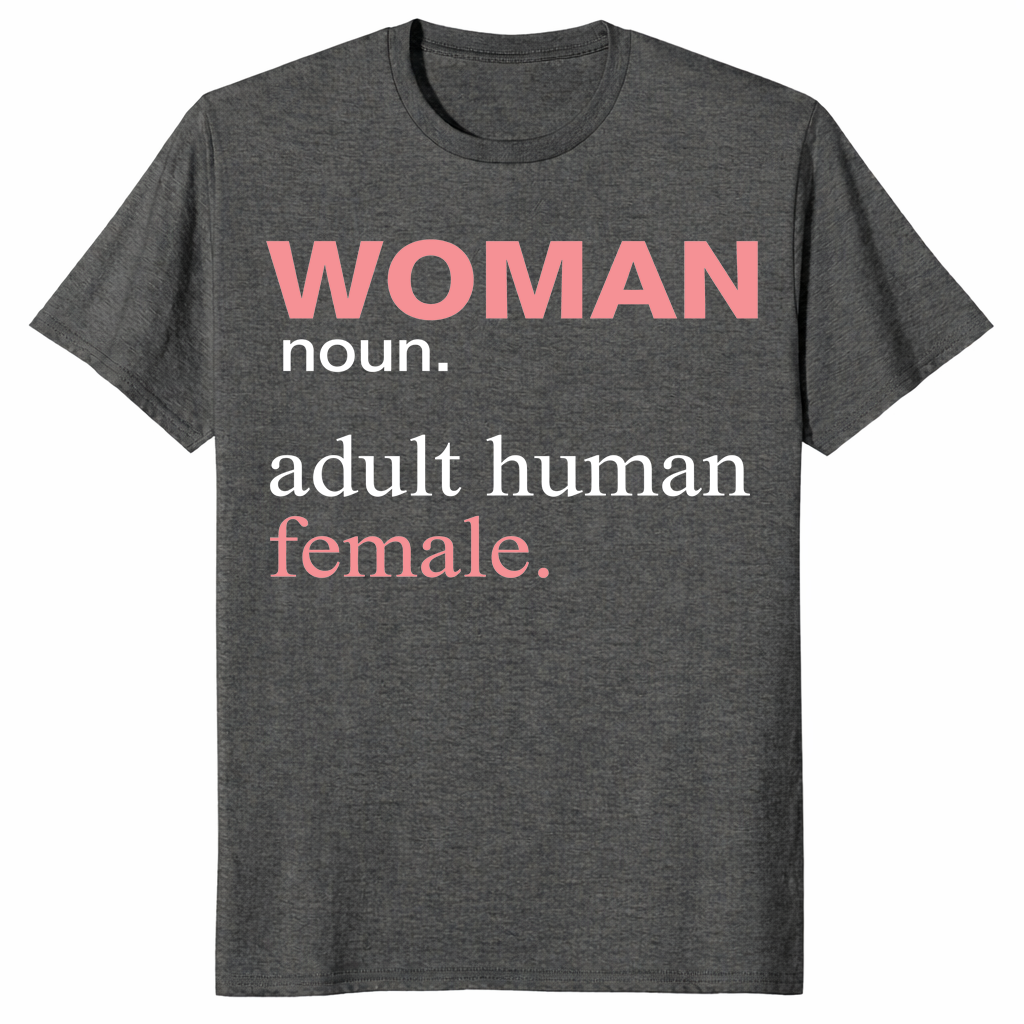 Woman Noun Adult Human Female shirt in dark heather