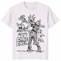 Women belong in baseball shirt ice grey