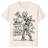 Women belong in baseball shirt natural