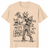 Women belong in baseball shirt sand