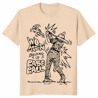 Women belong in baseball shirt sand