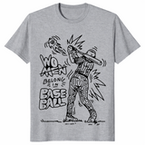 Women belong in baseball shirt sport grey