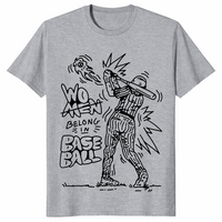 Women belong in baseball shirt sport grey