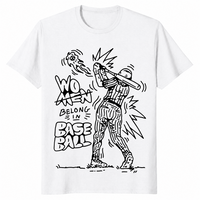 Women belong in baseball shirt white