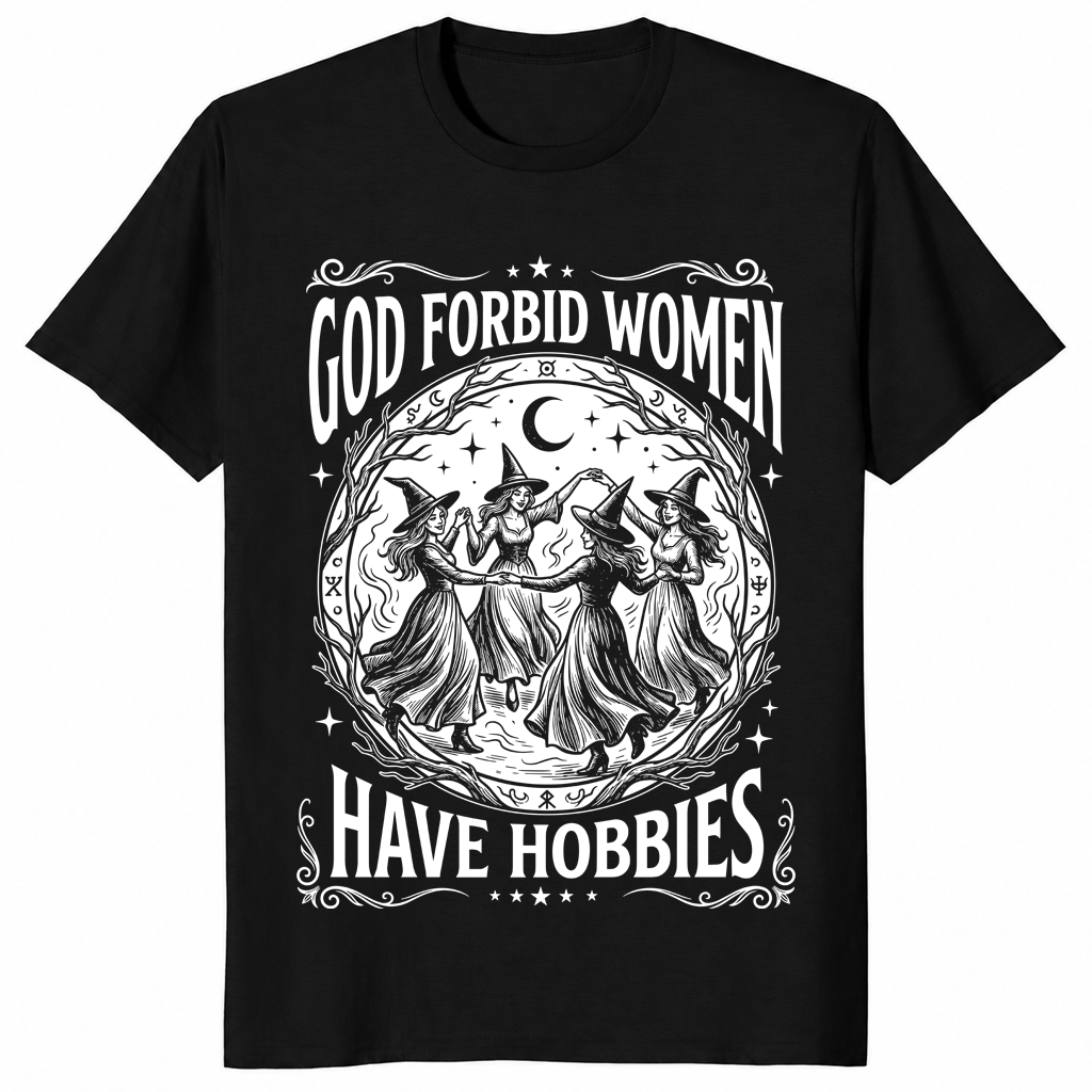 Women have hobbies shirt in black
