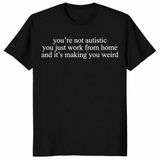 Work from home shirt in black