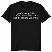 Work from home shirt in black