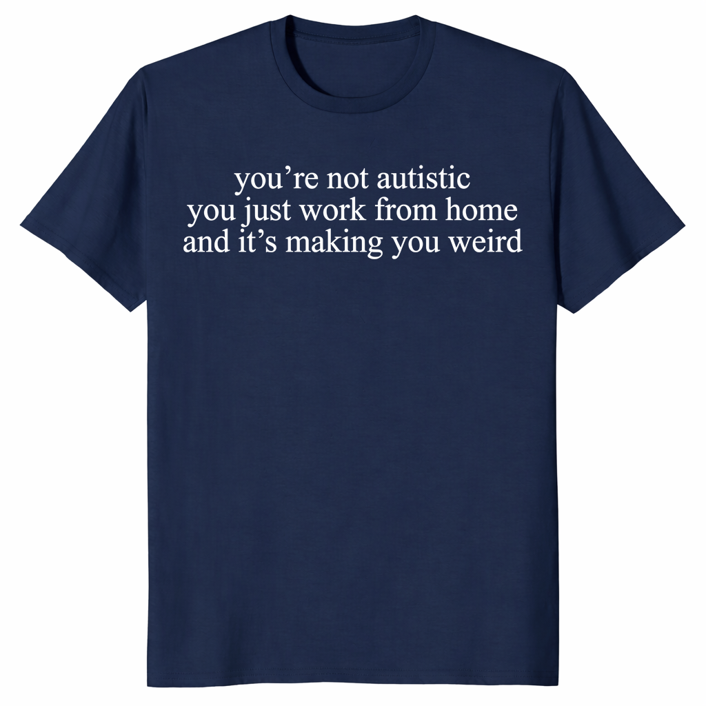Work from home shirt in navy
