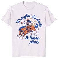 Wranglin students shirt in ice grey