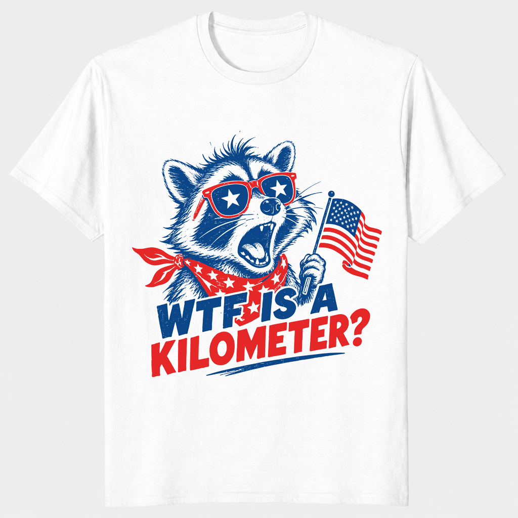WTF is a kilometer shirt in white