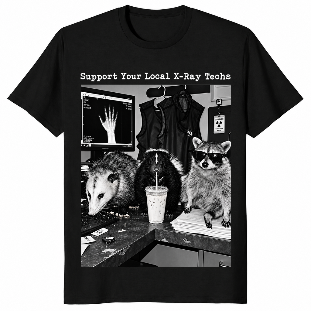 X-ray tech shirt in blac