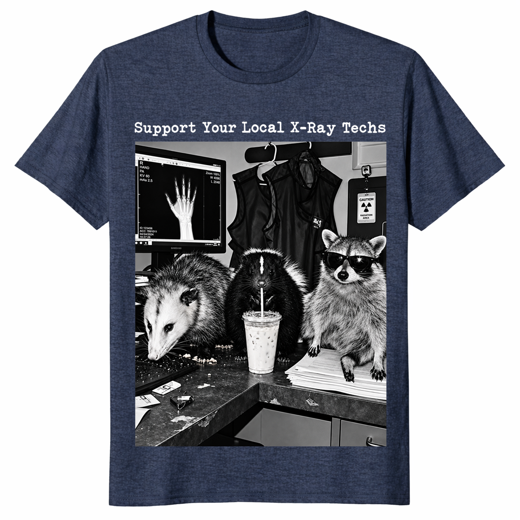 X-ray tech shirt in heather navy