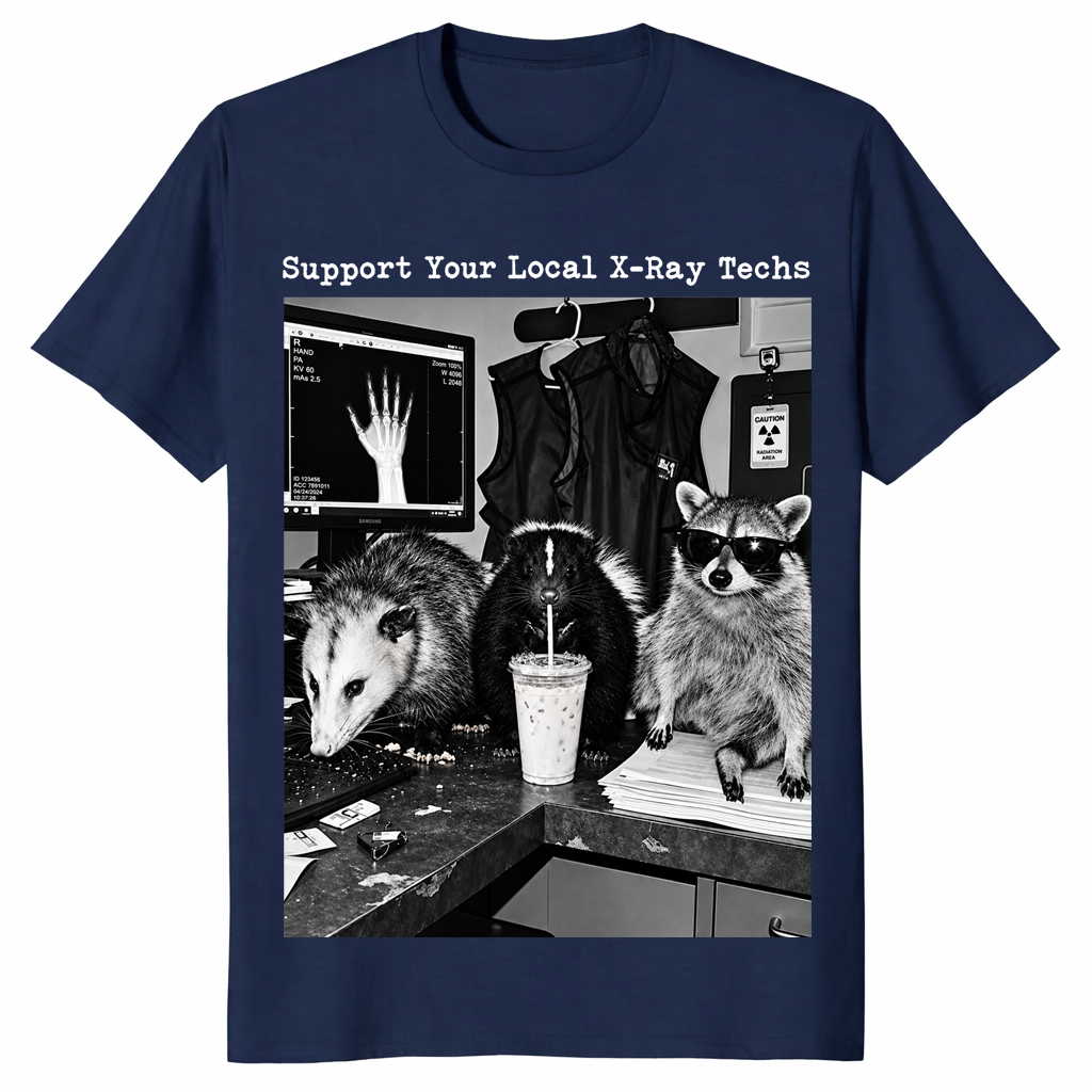 X-ray tech shirt in navy