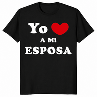 Yo Amo A Mi Esposa Shirt in black