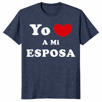 Yo Amo A Mi Esposa Shirt in heather navy