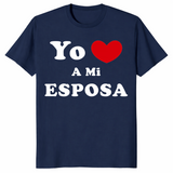 Yo Amo A Mi Esposa Shirt in navy