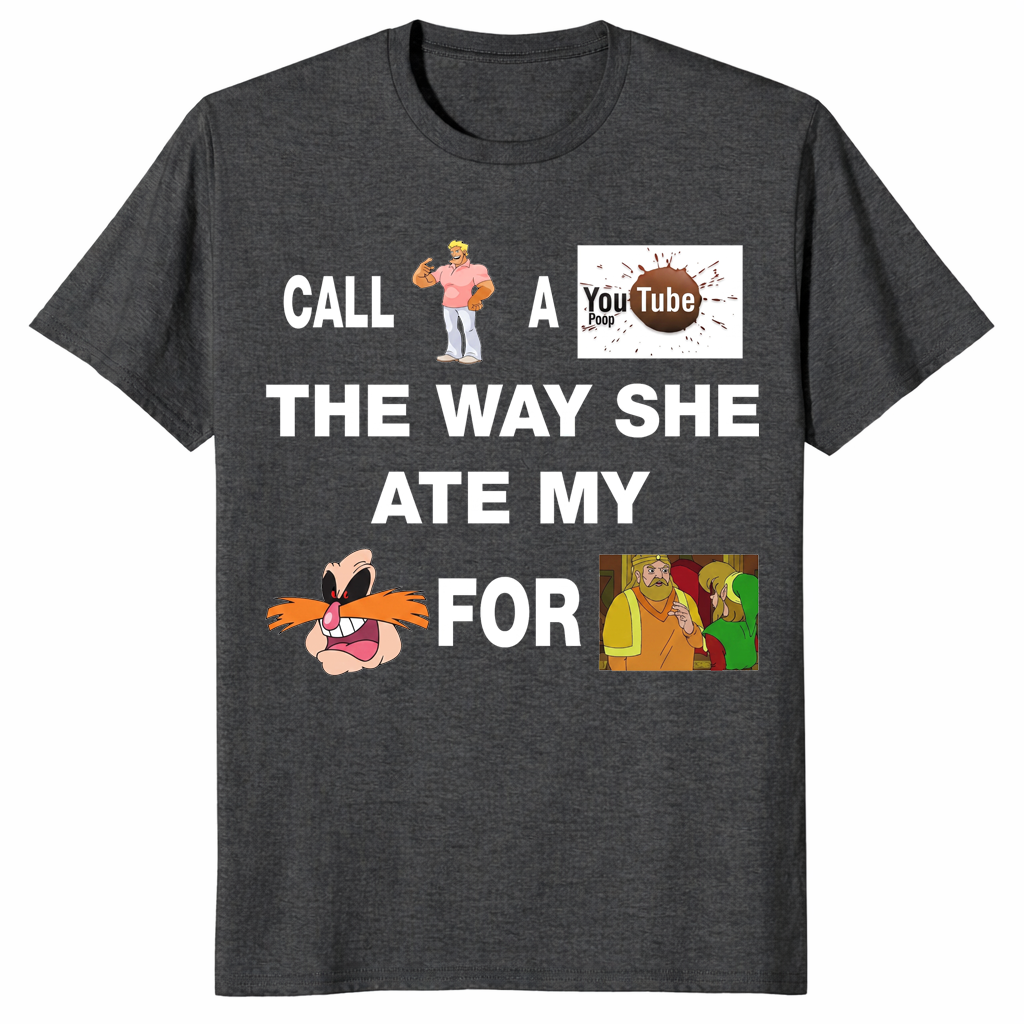 Yo momma joke shirt in dark heather grey