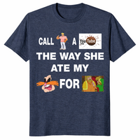 Yo momma joke shirt in heather navy