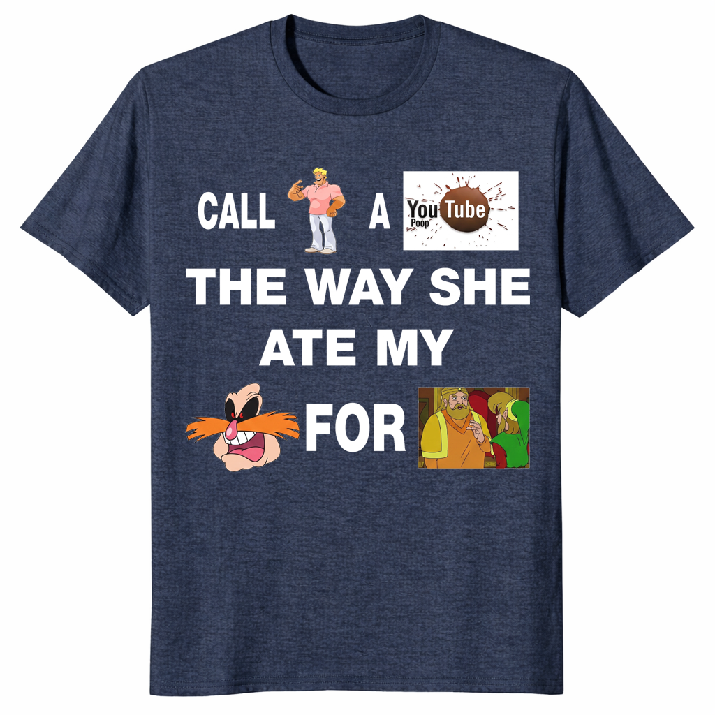 Yo momma joke shirt in heather navy