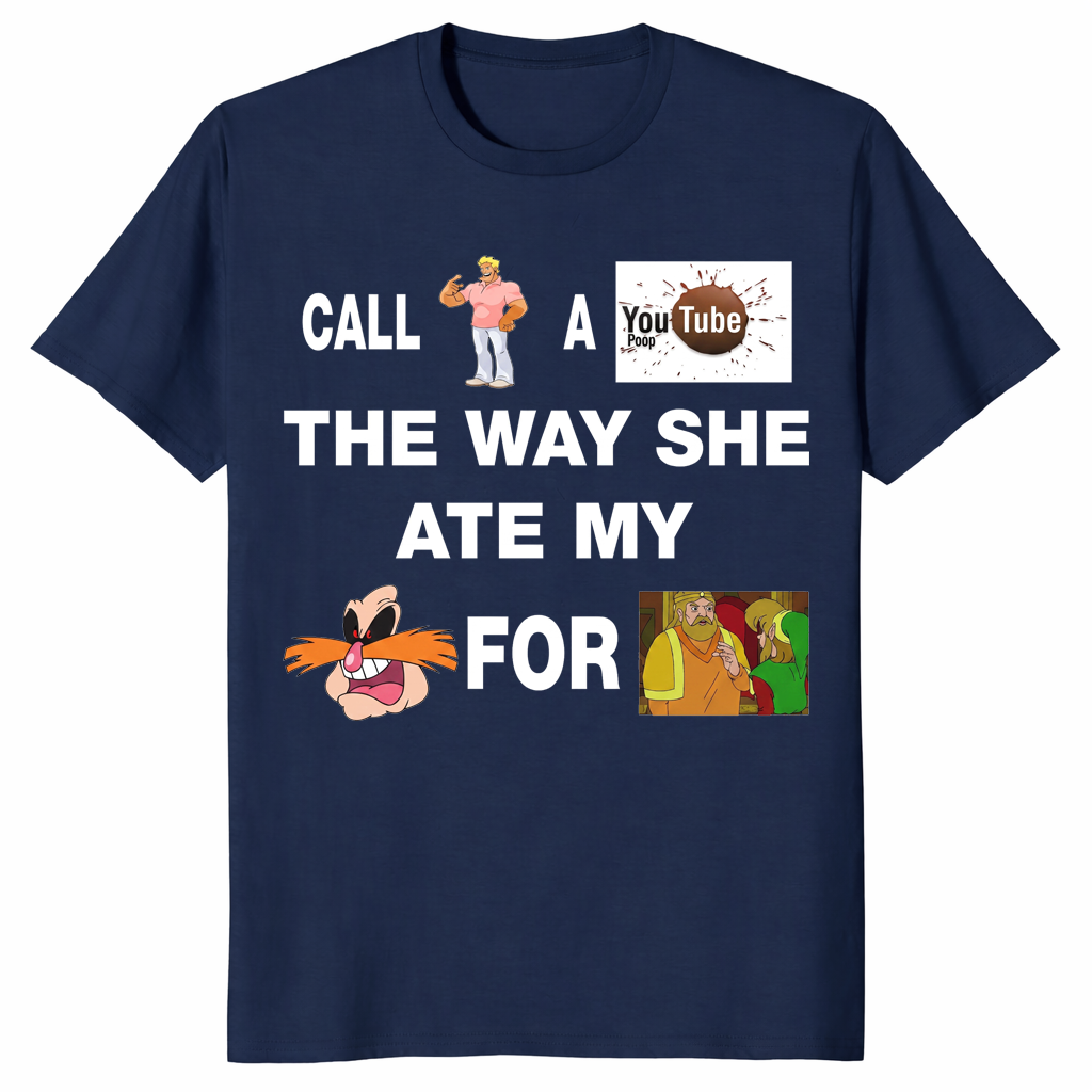 Yo momma joke shirt in navy