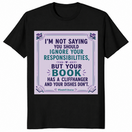 Your Book Has A Cliffhanger shirt in black