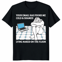 Your Email Has Found Me Cold & Shamed T-Shirt | Ironic Work Meme | Cuccico