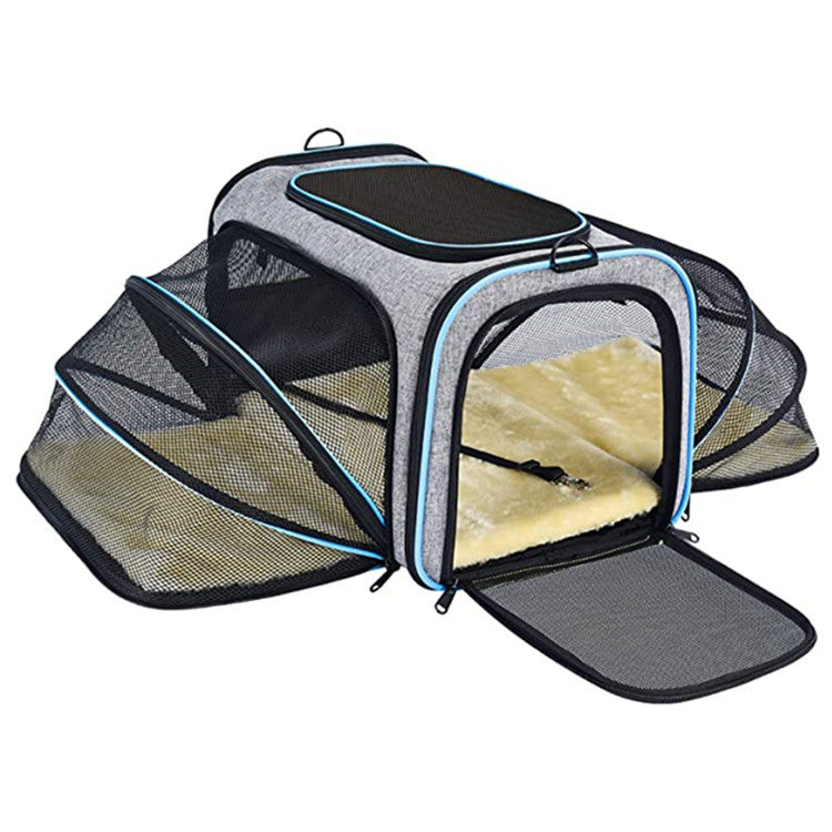 Expandable Cat Carrier - Airline Approved, Foldable & Reflective - YourCatBackpack.Co