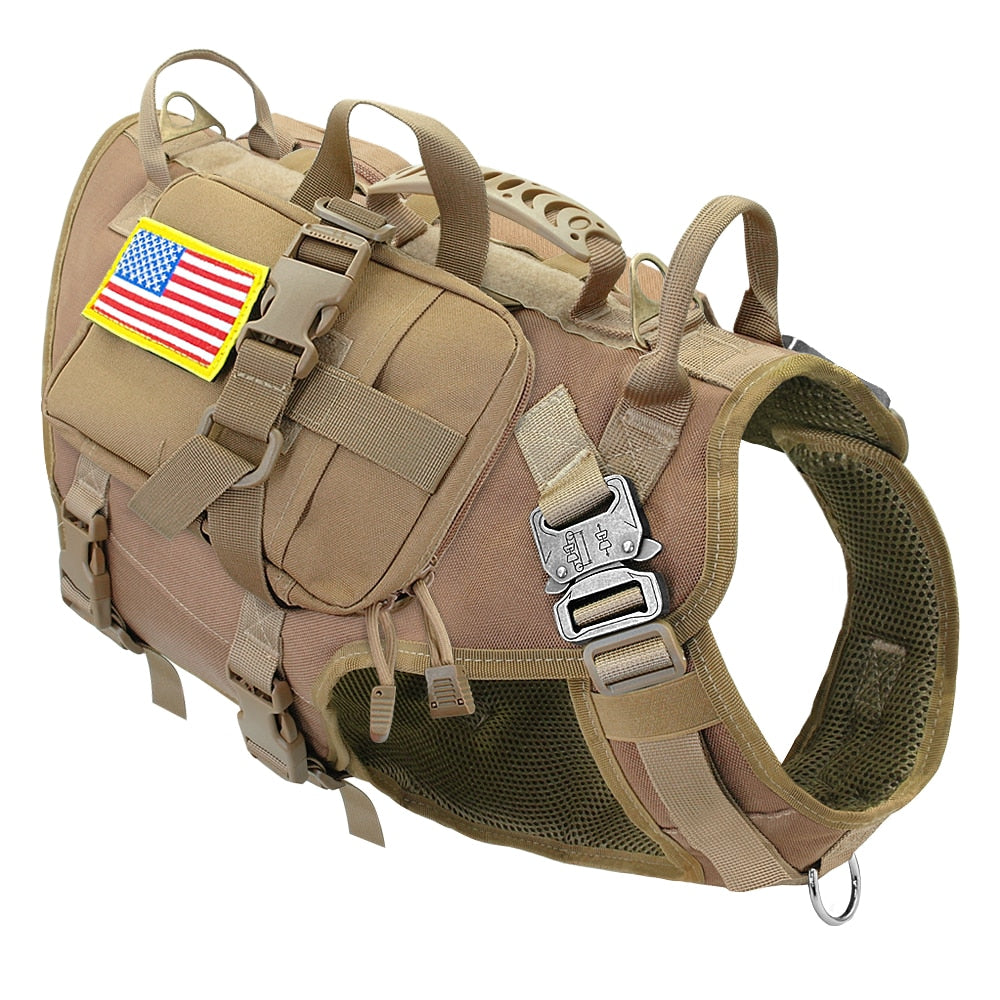 Military-Grade No-Pull Tactical Dog Harness - YourCatBackpack.Co