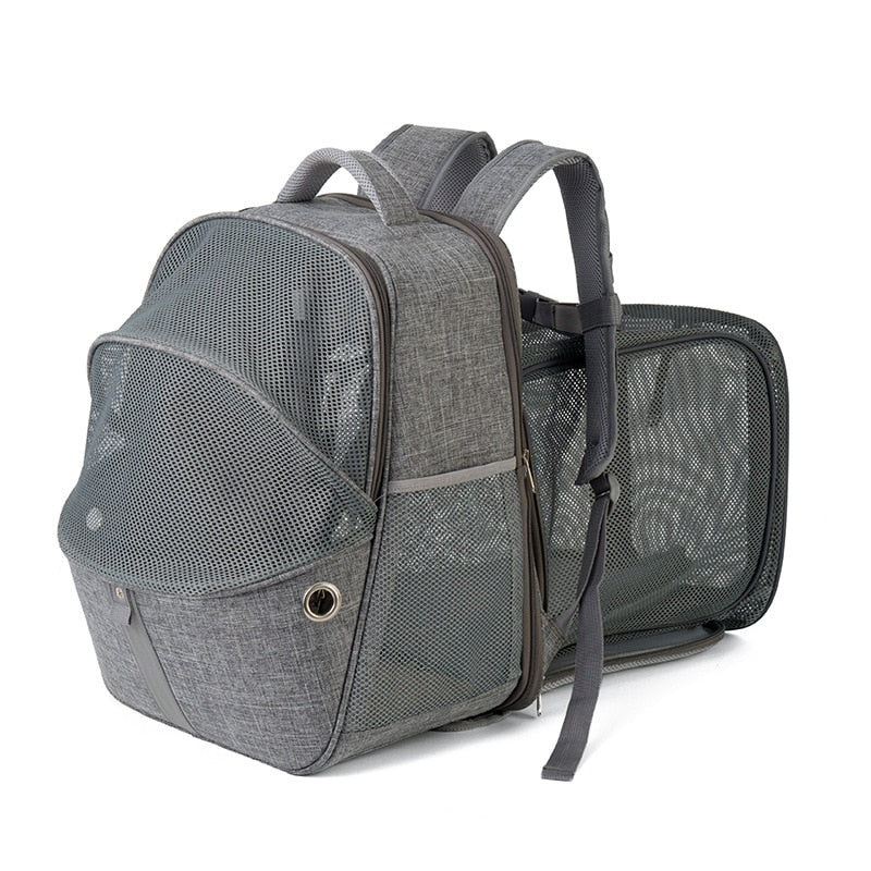 Large Capacity Expandable Cat Carrier Backpack - YourCatBackpack.Co