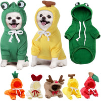 Pet Clothes Dogs Hooded Sweatshirt Fruit Warm Coat Cat Sweater Cold Weather Costume for Puppy Small Medium Large Dog Cat Clothes - YourCatBackpack.Co