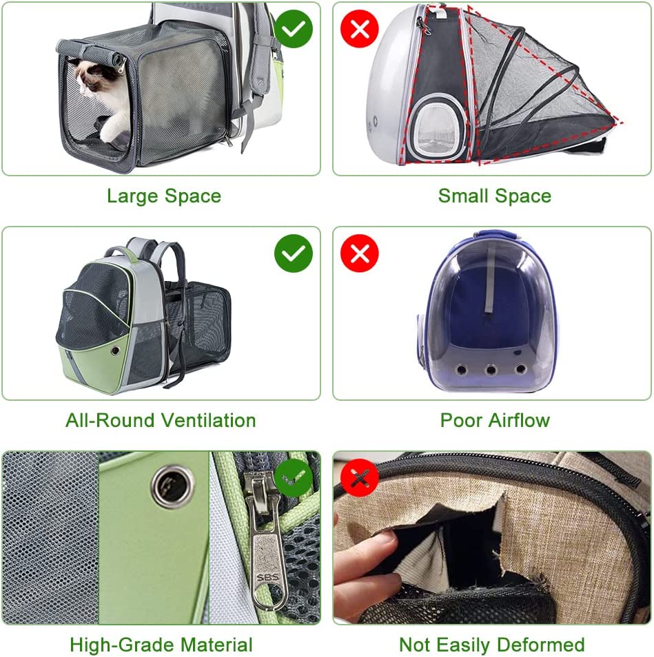 Large Capacity Expandable Cat Carrier Backpack - YourCatBackpack.Co